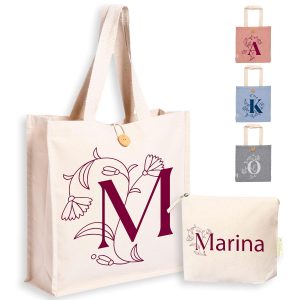 Set tote bag y neceser personalizados